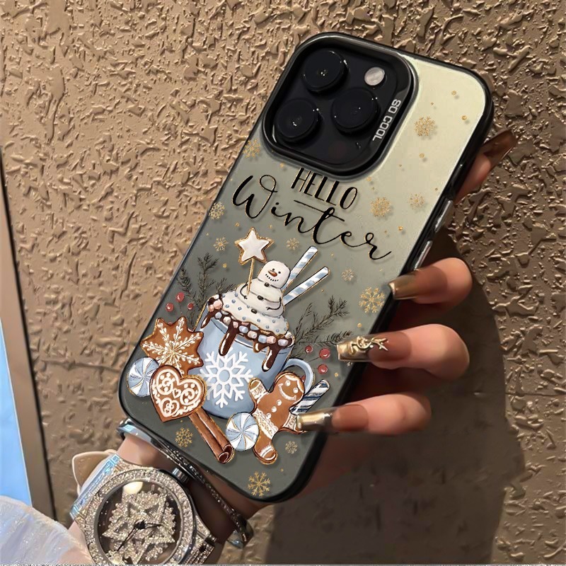 Apple Iphone 15 - Funda de teléfono Hello Winter para