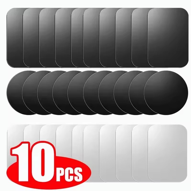 Phone Accessories Holder Car - 5/10 unidades de placas metálicas magnéticas,